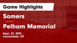 Somers  vs Pelham Memorial  Game Highlights - Sept. 22, 2022