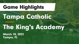 Tampa Catholic  vs The King's Academy Game Highlights - March 18, 2022