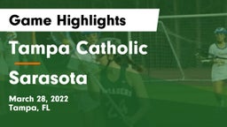 Tampa Catholic  vs Sarasota  Game Highlights - March 28, 2022