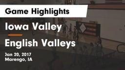 Iowa Valley  vs English Valleys  Game Highlights - Jan 20, 2017