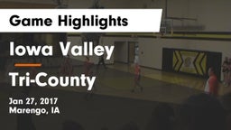 Iowa Valley  vs Tri-County Game Highlights - Jan 27, 2017