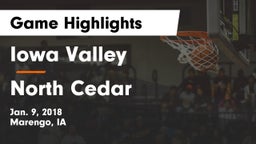 Iowa Valley  vs North Cedar  Game Highlights - Jan. 9, 2018