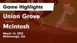 Union Grove  vs McIntosh  Game Highlights - March 14, 2022