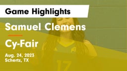 Samuel Clemens  vs Cy-Fair  Game Highlights - Aug. 24, 2023