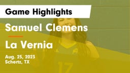 Samuel Clemens  vs La Vernia  Game Highlights - Aug. 25, 2023