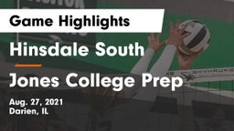 Hinsdale South  vs Jones College Prep Game Highlights - Aug. 27, 2021