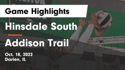 Hinsdale South  vs Addison Trail  Game Highlights - Oct. 18, 2022