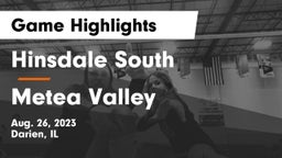 Hinsdale South  vs Metea Valley  Game Highlights - Aug. 26, 2023