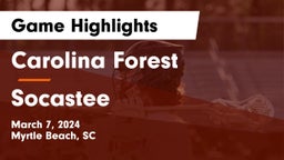 Carolina Forest  vs Socastee  Game Highlights - March 7, 2024