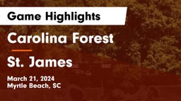 Carolina Forest  vs St. James  Game Highlights - March 21, 2024