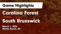 Carolina Forest  vs South Brunswick  Game Highlights - March 1, 2024