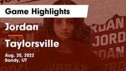 Jordan  vs Taylorsville  Game Highlights - Aug. 20, 2022