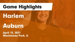 Harlem  vs Auburn  Game Highlights - April 15, 2021