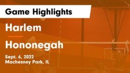 Harlem  vs Hononegah  Game Highlights - Sept. 6, 2022