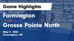Farmington  vs Grosse Pointe North  Game Highlights - May 9, 2023