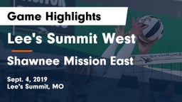 Lee's Summit West  vs Shawnee Mission East  Game Highlights - Sept. 4, 2019