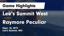 Lee's Summit West  vs Raymore Peculiar  Game Highlights - Sept. 10, 2019