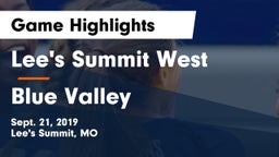 Lee's Summit West  vs Blue Valley  Game Highlights - Sept. 21, 2019