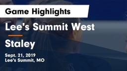 Lee's Summit West  vs Staley  Game Highlights - Sept. 21, 2019