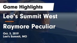 Lee's Summit West  vs Raymore Peculiar  Game Highlights - Oct. 3, 2019