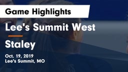 Lee's Summit West  vs Staley  Game Highlights - Oct. 19, 2019