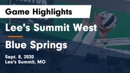 Lee's Summit West  vs Blue Springs  Game Highlights - Sept. 8, 2020