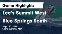Lee's Summit West  vs Blue Springs South  Game Highlights - Sept. 10, 2020