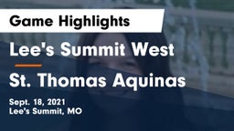 Lee's Summit West  vs St. Thomas Aquinas Game Highlights - Sept. 18, 2021