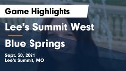 Lee's Summit West  vs Blue Springs  Game Highlights - Sept. 30, 2021