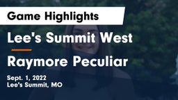 Lee's Summit West  vs Raymore Peculiar  Game Highlights - Sept. 1, 2022