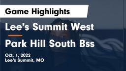 Lee's Summit West  vs Park Hill South Bss Game Highlights - Oct. 1, 2022