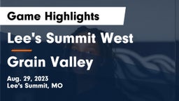 Lee's Summit West  vs Grain Valley  Game Highlights - Aug. 29, 2023
