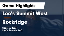 Lee's Summit West  vs Rockridge  Game Highlights - Sept. 9, 2023