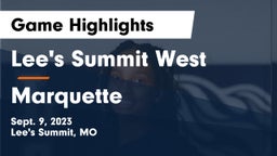 Lee's Summit West  vs Marquette  Game Highlights - Sept. 9, 2023