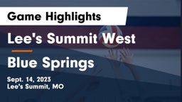 Lee's Summit West  vs Blue Springs  Game Highlights - Sept. 14, 2023