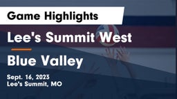 Lee's Summit West  vs Blue Valley Game Highlights - Sept. 16, 2023