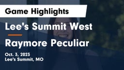 Lee's Summit West  vs Raymore Peculiar  Game Highlights - Oct. 3, 2023