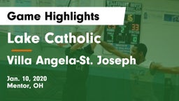 Lake Catholic  vs Villa Angela-St. Joseph  Game Highlights - Jan. 10, 2020