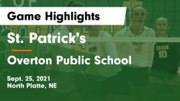 St. Patrick's  vs Overton Public School Game Highlights - Sept. 25, 2021