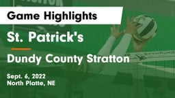 St. Patrick's  vs Dundy County Stratton  Game Highlights - Sept. 6, 2022