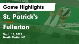 St. Patrick's  vs Fullerton  Game Highlights - Sept. 16, 2023