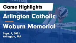 Arlington Catholic  vs Woburn Memorial  Game Highlights - Sept. 7, 2021