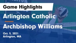 Arlington Catholic  vs Archbishop Williams  Game Highlights - Oct. 5, 2021
