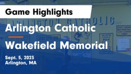 Arlington Catholic  vs Wakefield Memorial  Game Highlights - Sept. 5, 2023
