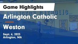Arlington Catholic  vs Weston  Game Highlights - Sept. 6, 2023