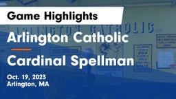 Arlington Catholic  vs Cardinal Spellman  Game Highlights - Oct. 19, 2023
