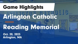 Arlington Catholic  vs Reading Memorial  Game Highlights - Oct. 20, 2023