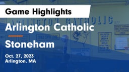 Arlington Catholic  vs Stoneham  Game Highlights - Oct. 27, 2023