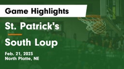 St. Patrick's  vs South Loup  Game Highlights - Feb. 21, 2023
