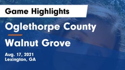 Oglethorpe County  vs Walnut Grove  Game Highlights - Aug. 17, 2021